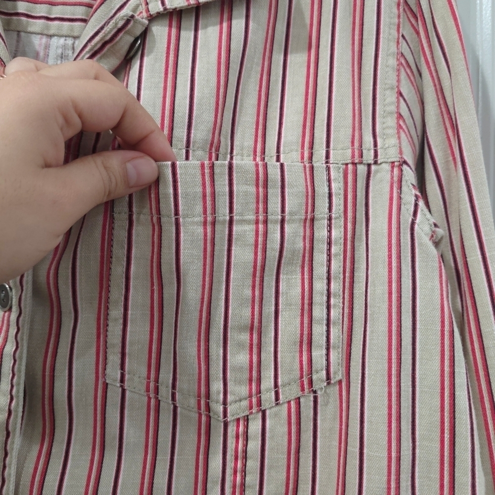 Striped Button-Up Shirt - Picture 6 of 14